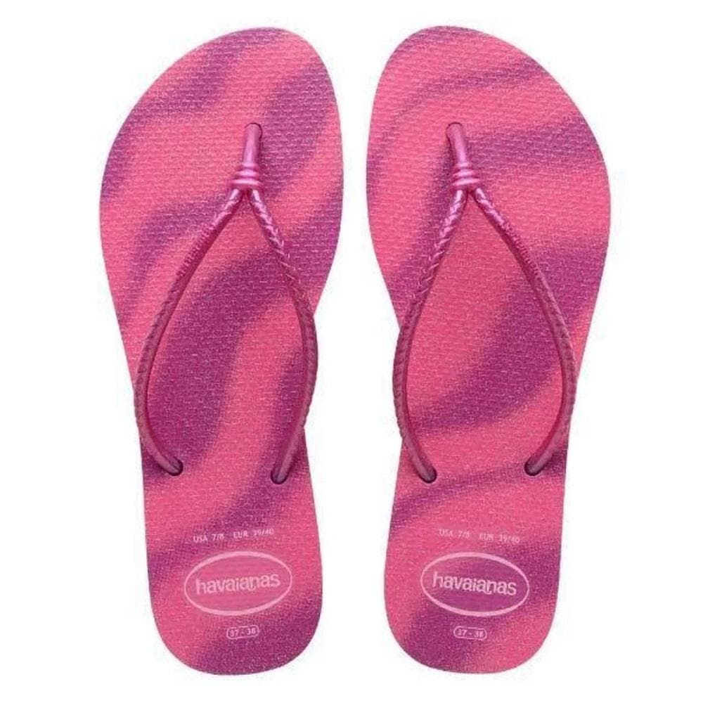 CHINELO HAVAIANAS TUBE GLOSS FEMININO REF:4149883 — ROSA