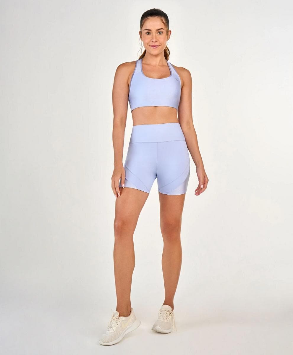 TOP ALTO GIRO ETERNO SHINE FEMININO REF:2441501 — AZUL GELO