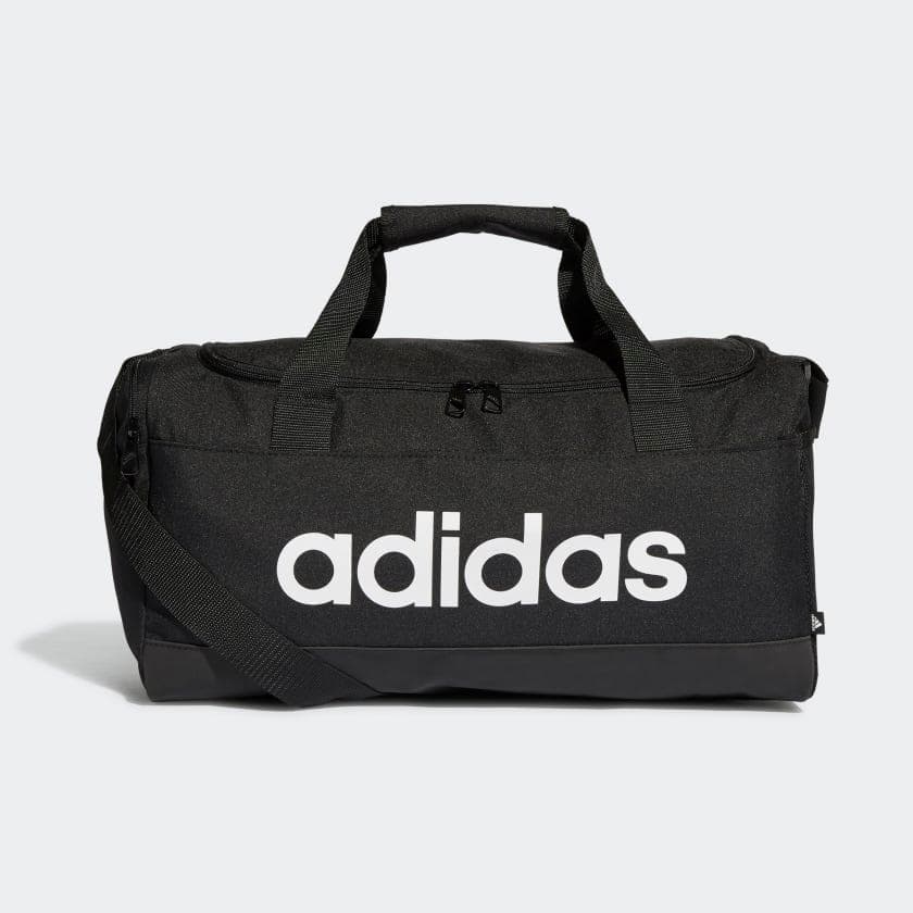 MALA DUFFEL LINEAR ADIDAS UNISSEX PEQUENA REF:GN20 — PRETO