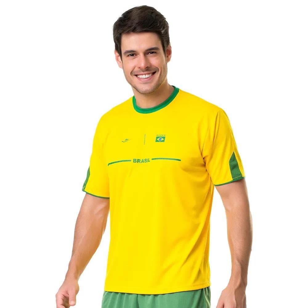 CAMISETA ELITE TEMATICA MASCULINA REF:135296 — AMARELO-VERDE