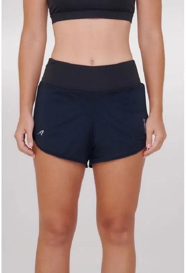 SHORTS AUTHEN SPRINT FLASH CLASSICO FEMININO REF:PGAUFSHSCF — PRETO
