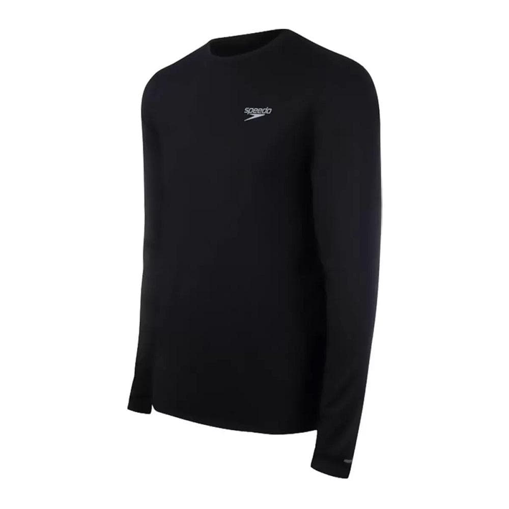 T-SHIRT SPEEDO MANGA LONGA UV PROTECTION MASCULINA REF:071140 — PRETO