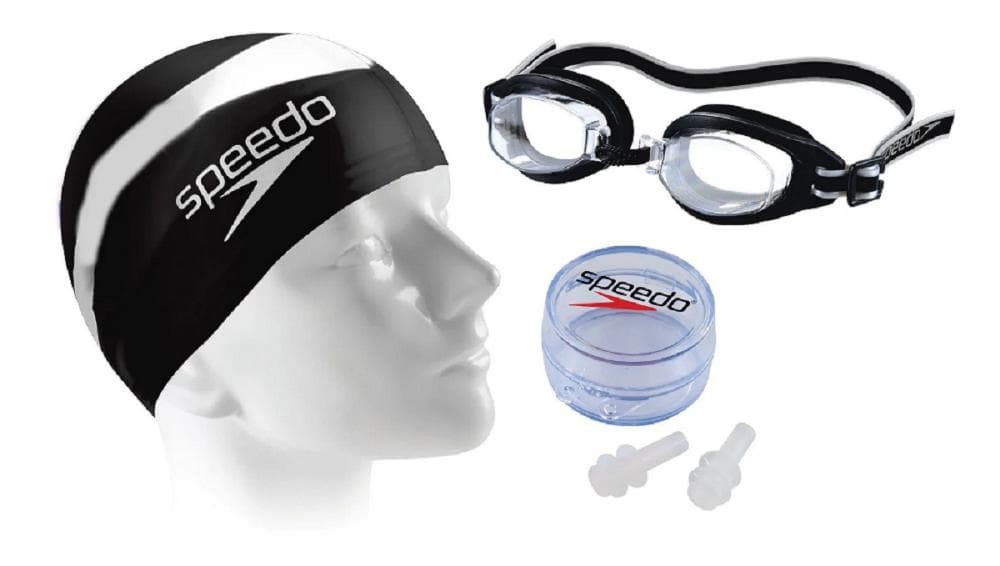KIT NATAÇÃO SPEEDO SWIM UNISSEX REF:617895 — PRETO