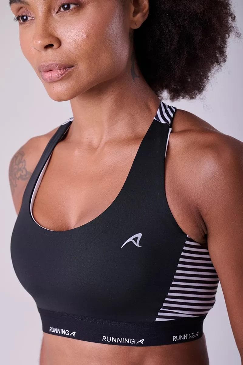 TOP AUTHEN SPRINT GINGA DUPLA FACE IND FEMININO REF:PJAUFTPSCD — PRETO-BRANCO