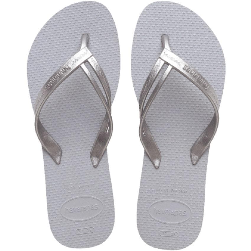 CHINELO HAVAIANAS ELEGANCE FEMININO REF:7483 — CINZA GELO
