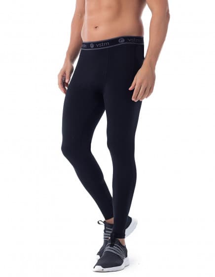 CALÇA COMPRESSÃO LISA VESTEM REF:CALT14 — PRETO
