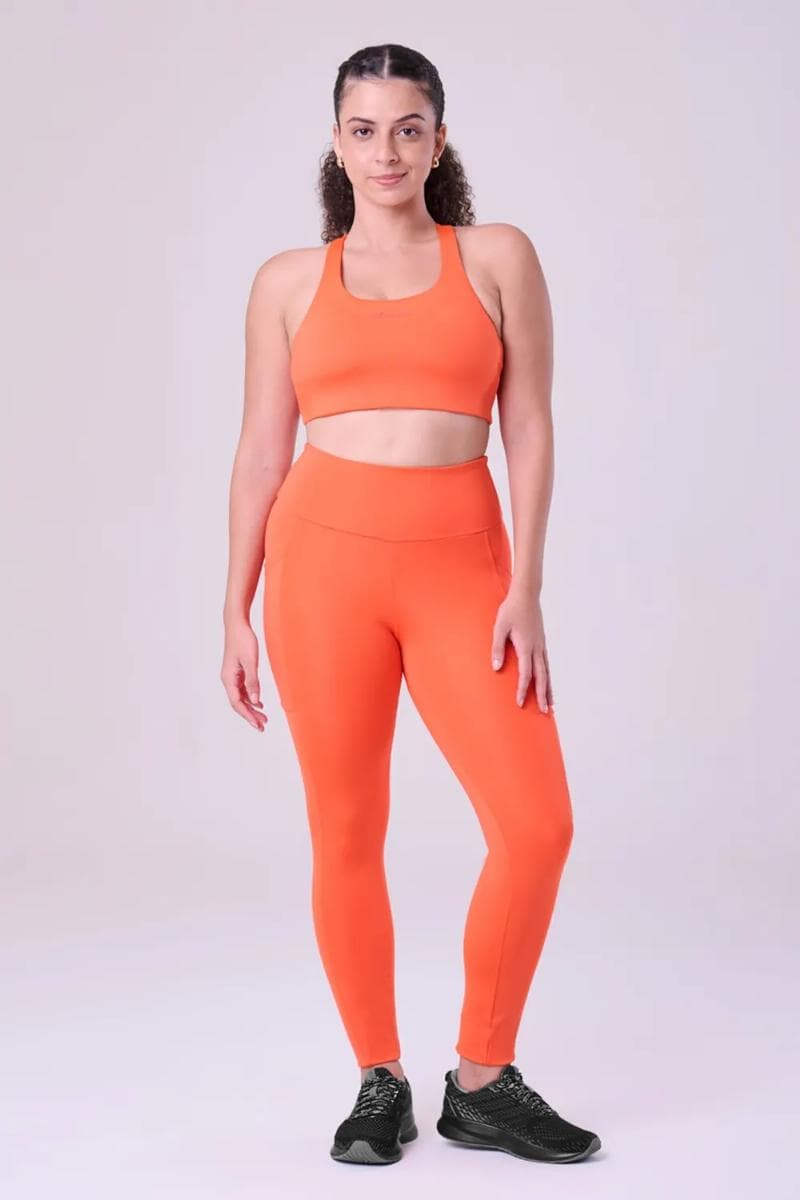 LEGGING AUTHEN ESSENTIAL RUN STAMINA IND FEMININA REF:47AUFLESTM — VERMELHO