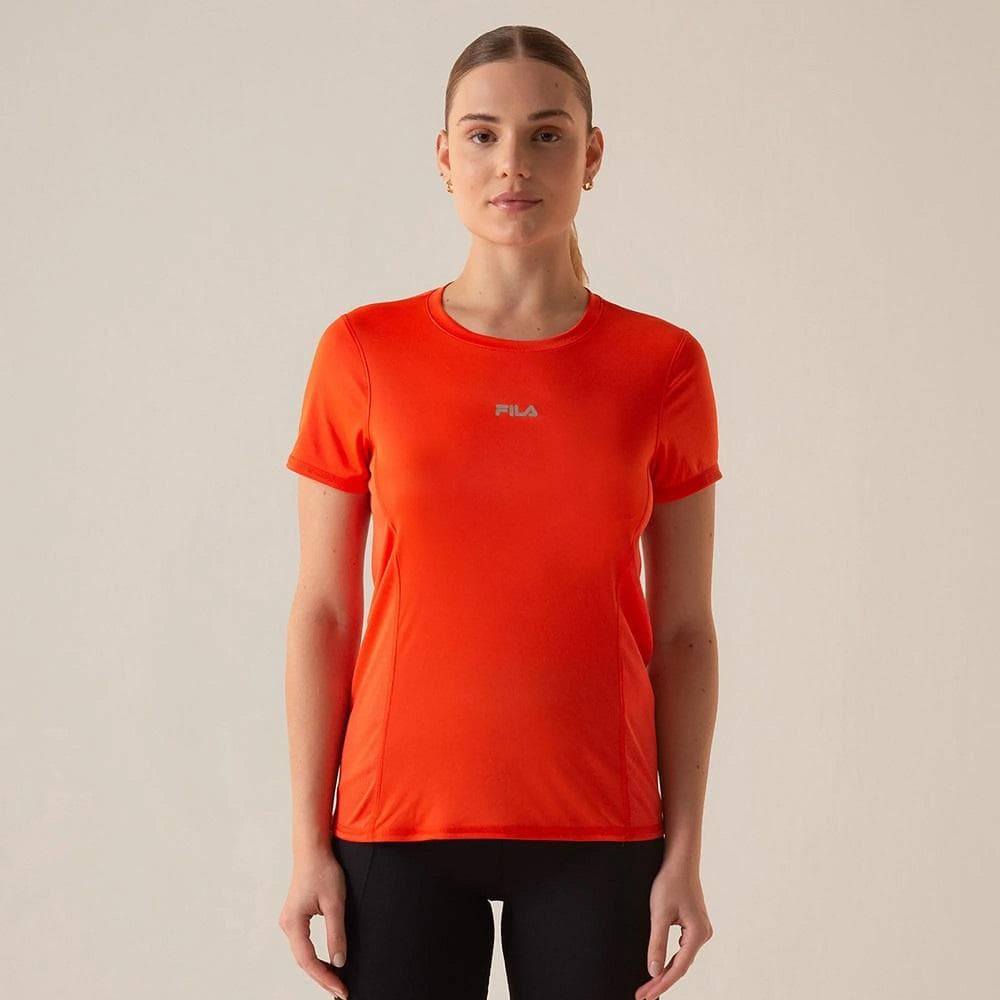 CAMISETA FILA CORE RUN FEMININA REF:F12R00317 — LARANJA