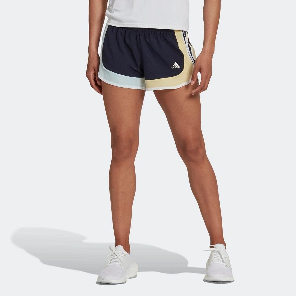 SHORTS ADIDAS COLORBLOCK FEMININO REF:HC6310 — PRETO