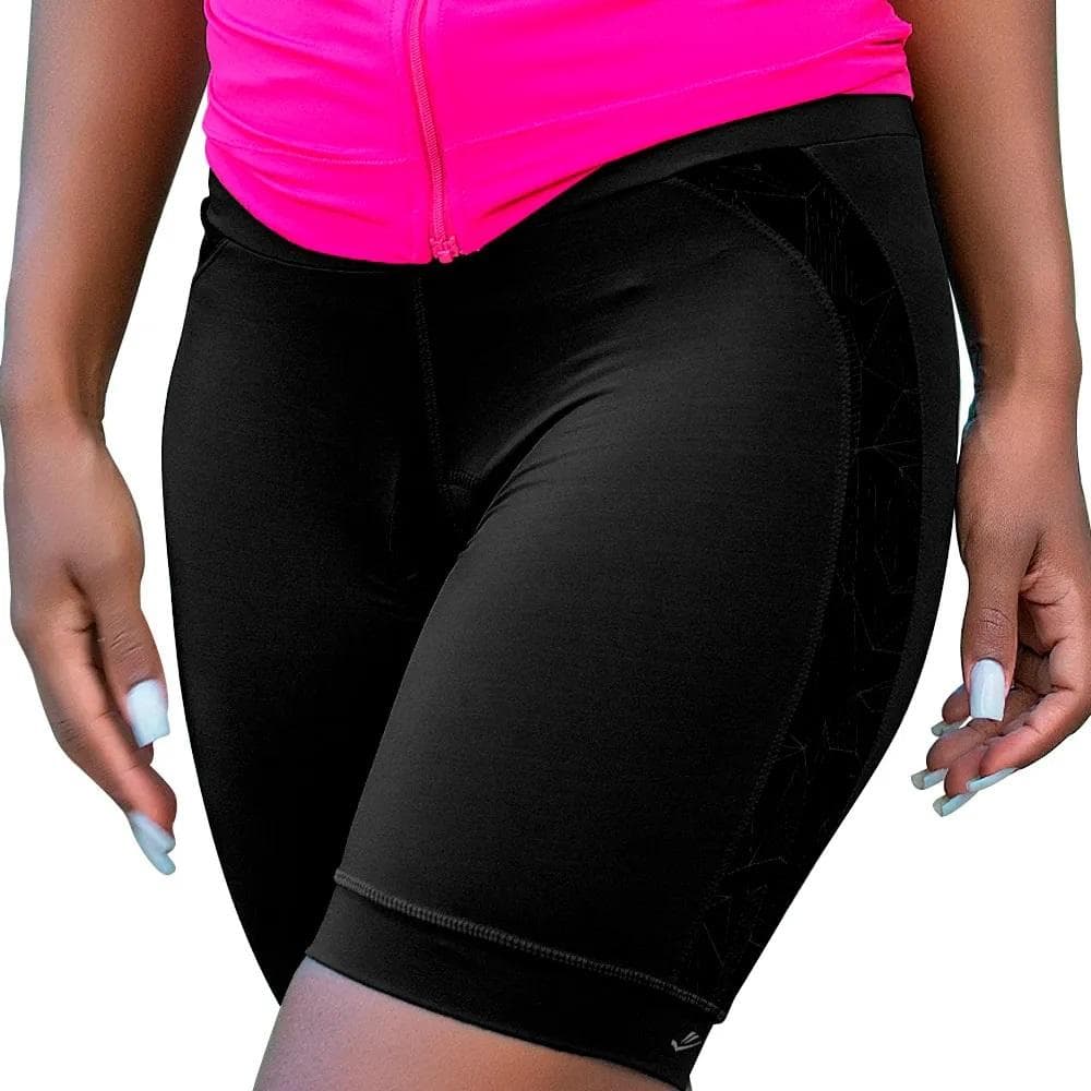 BERMUDA CICLISMO ELITE PLAYA DE PALMA UV50 FEMININO REF:119832 — PRETO