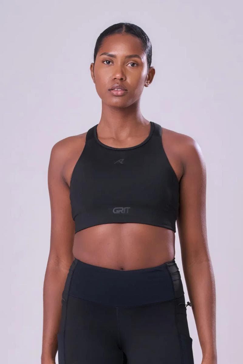 TOP GRIT BOSSA AJUSTAVEL 1 BOLSO NADADOR BARRA LISA FEMININO REF:AUFTPGCL — PRETO