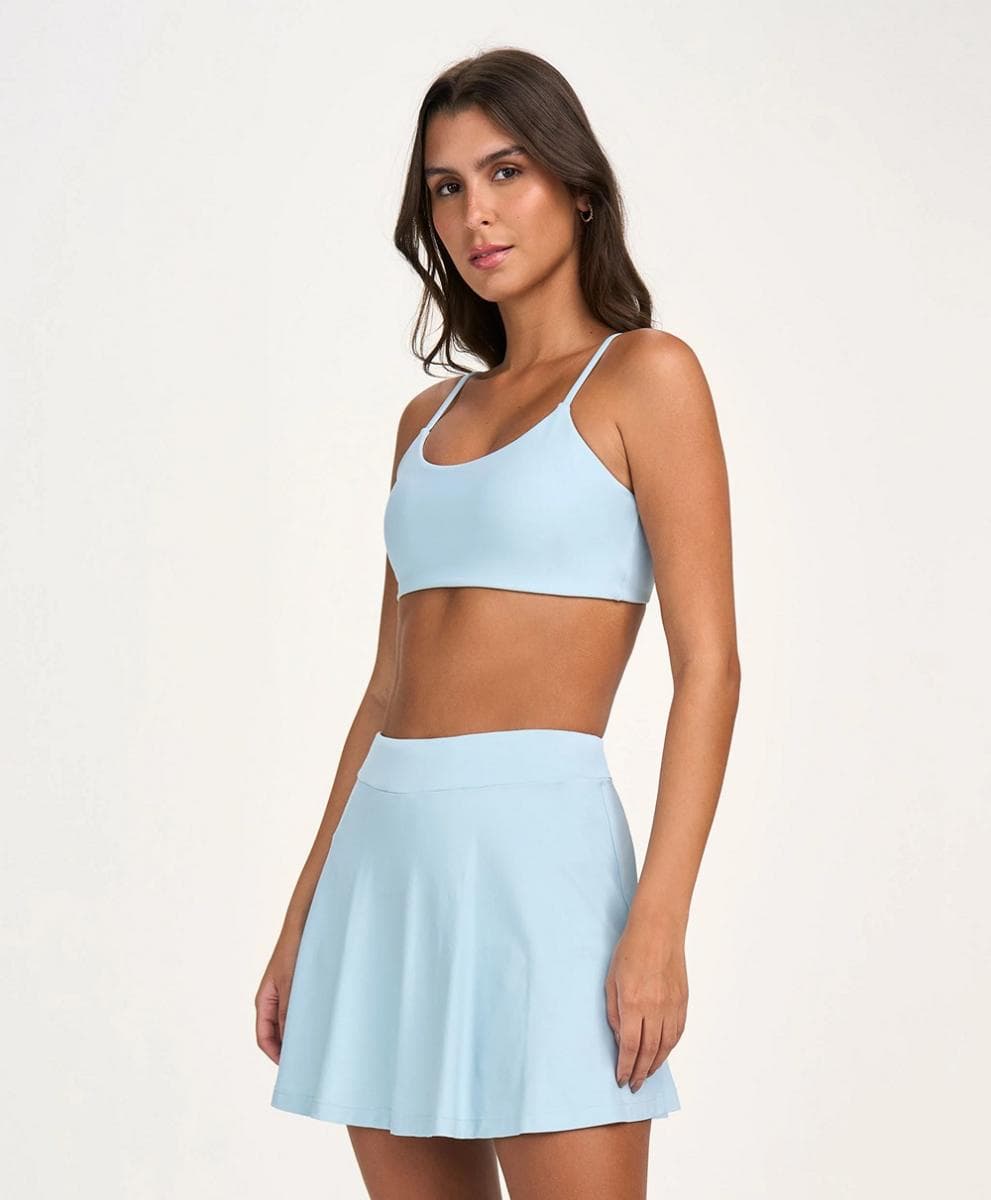 TOP ALTO GIRO ETERNO LISO COSTAS DECOTADA FEMININO REF:2511526 — AZUL PASTEL