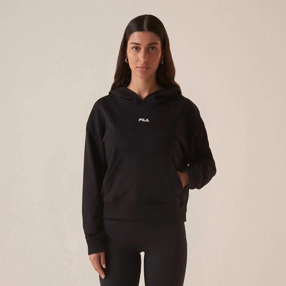 CASACO FILA COM CAPUZ CLASSIC FEMININO REF:F12L01672 — PRETO