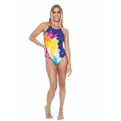 MAIÔ COLORS FEST BLACK SPEEDO REF:029779 — AZUL