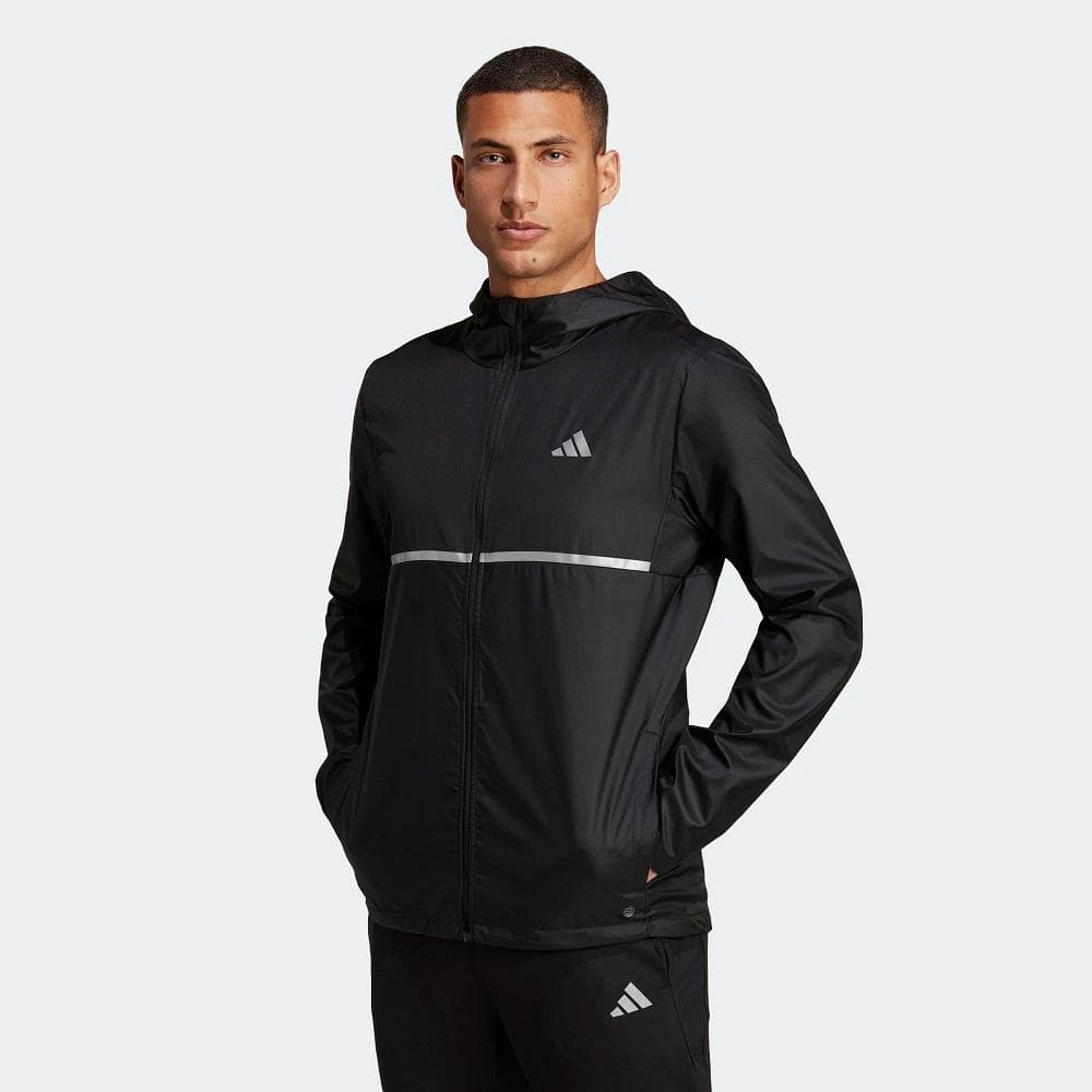 JAQUETA ADIDAS OWN THE RUN MASCULINA REF:HM8435 — PRETO