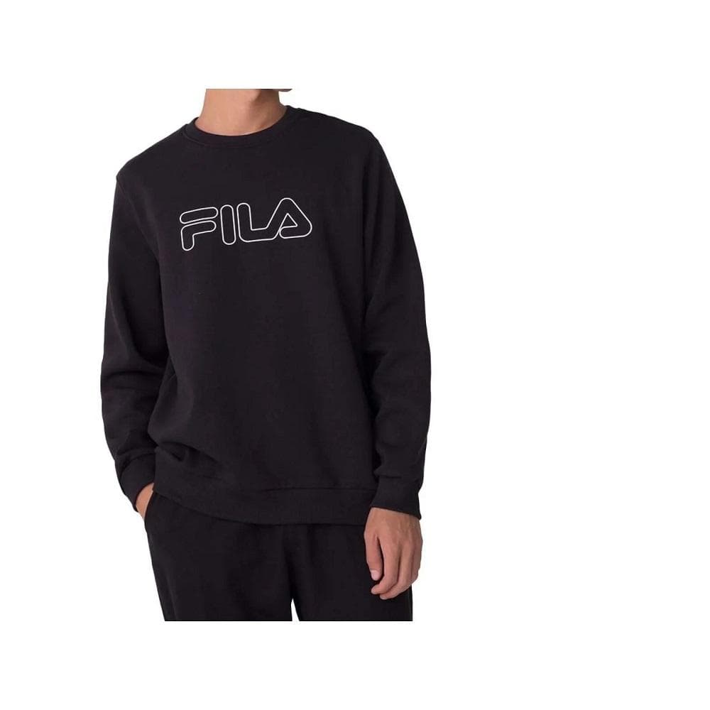 CASACO FILA LETTER OUTLINE LIGHT MASCULINO REF:F11L01636 — PRETO