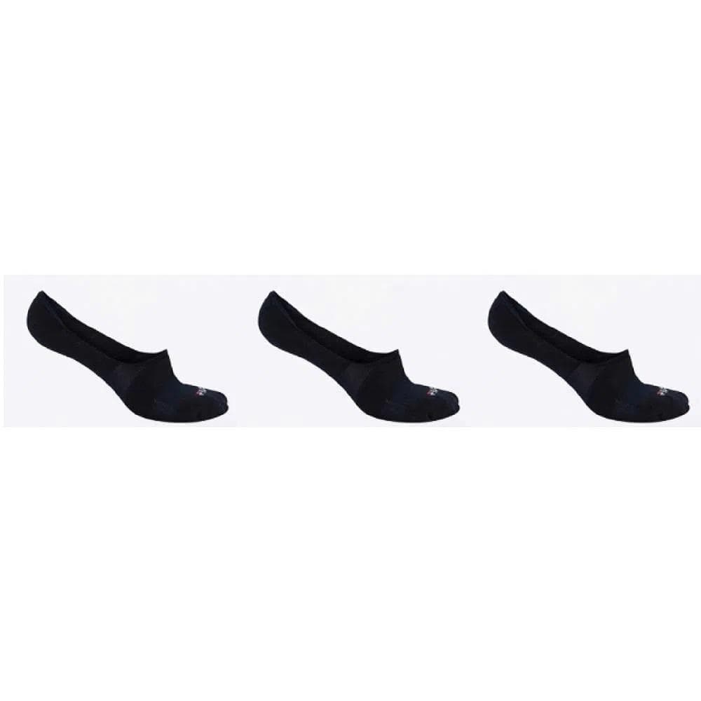 MEIA FILA TRIPACK UNISEX INVISIBLE REF:F23L055160 — PRETO