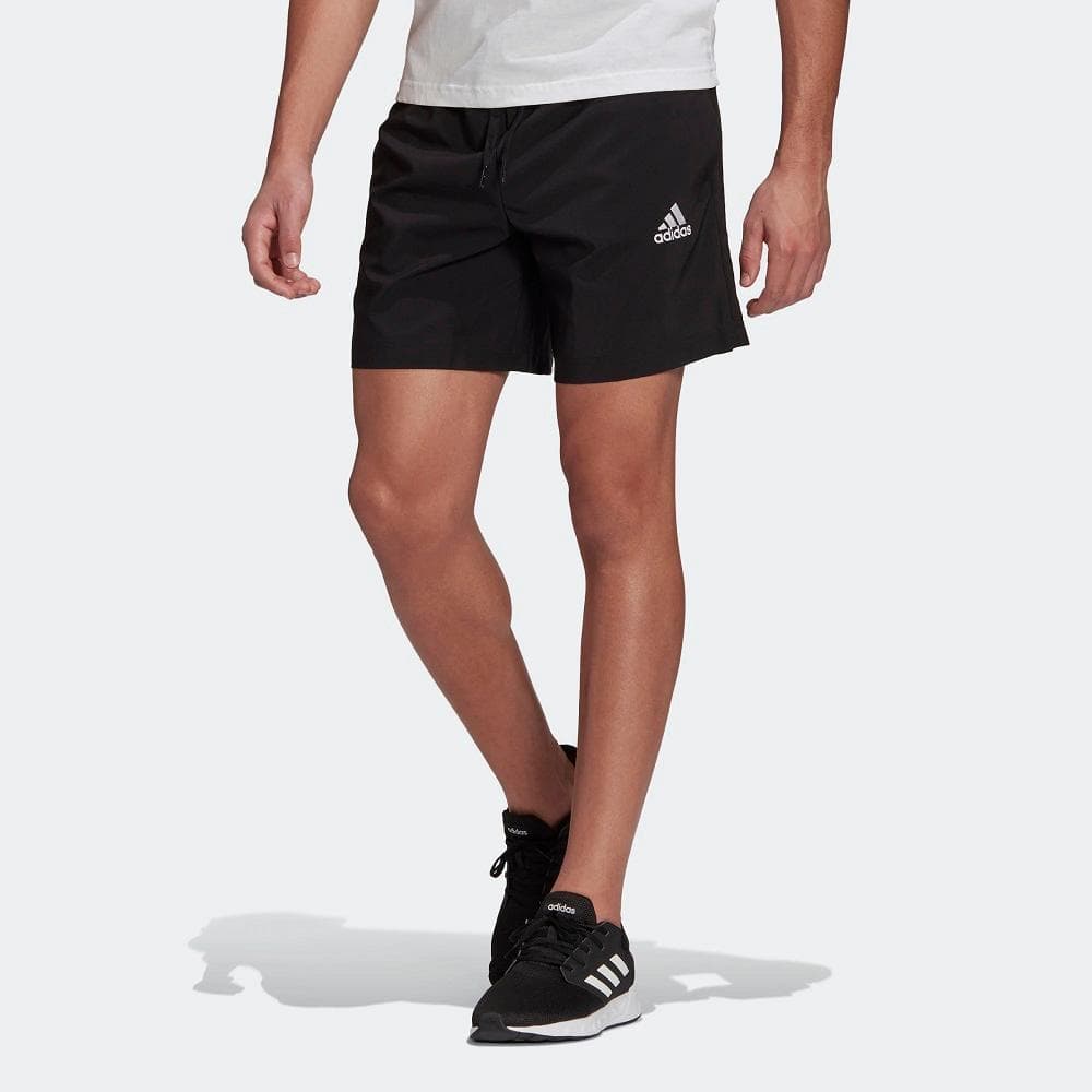 SHORTS ADIDAS CHELSEA LOGO PEQUENO MASCULINO REF:GK9602 — PRETO