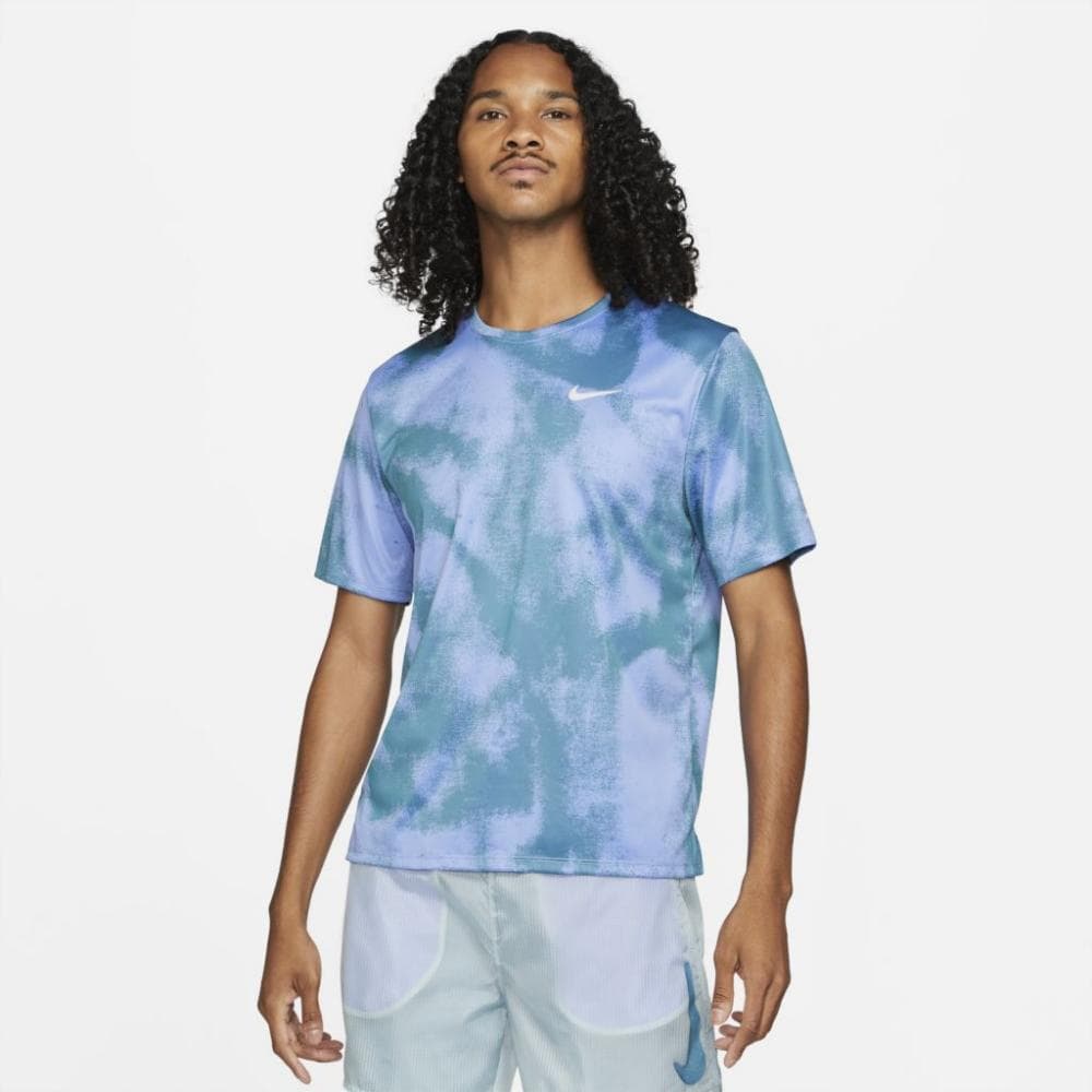 CAMISETA NIKE DRY FIT MILER WILD RUN REF:DD5319 — AZUL