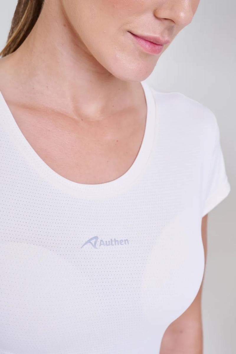 CAMISETA AUTHEN KEEPCOOL PEP FEMININA REF:PGAUFCAPEP — BRANCO
