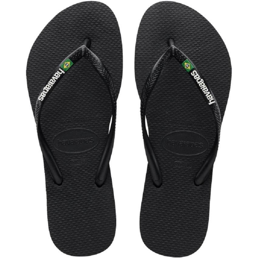 CHINELO HAVAIANAS SLIM BRASIL UNISSEX REF:4140713 — PRETO