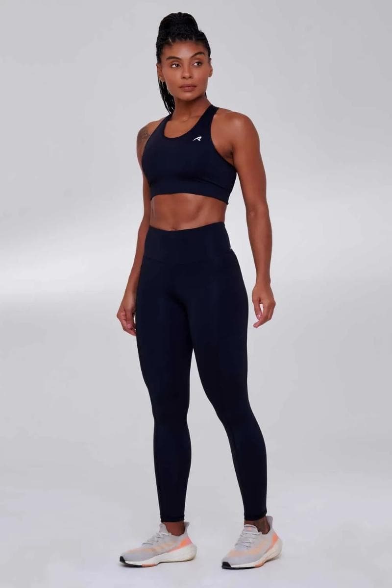LEGGING AUTHEN SIGNATURE SAMBA IND FEMININA REF:PHAUFLEVIT — PRETO