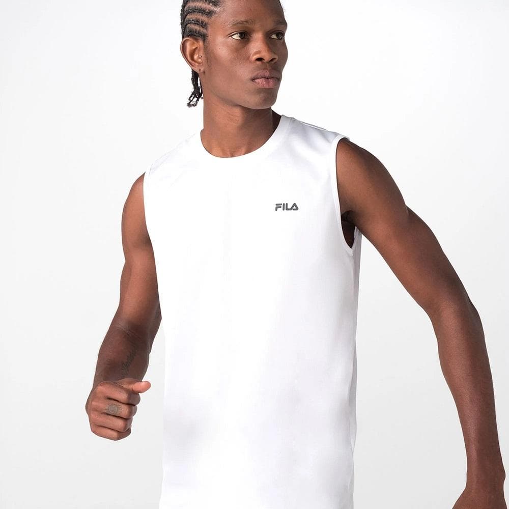 CAMISETA FILA SM MYLER MASCULINA REF:F11AT00727 — BRANCO