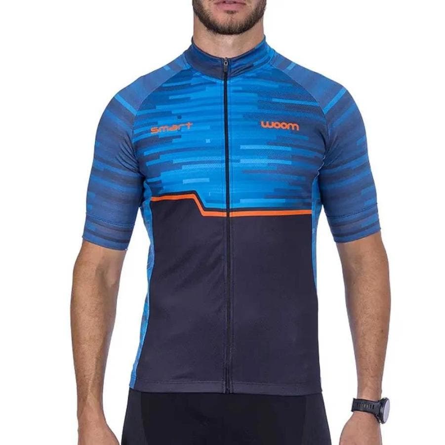 CAMISA MASCULINA CICLISMO SMART OCEAN WOOM REF:40095 — AZUL