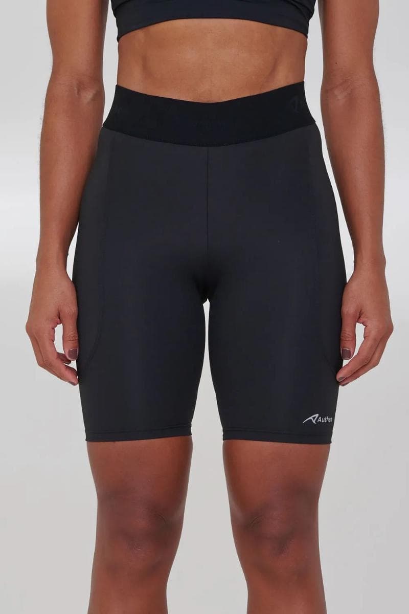 BERMUDA AUTHEN ESSENTIAL RUN SPRY FEMININA REF:PGAUFBEPRY — PRETO